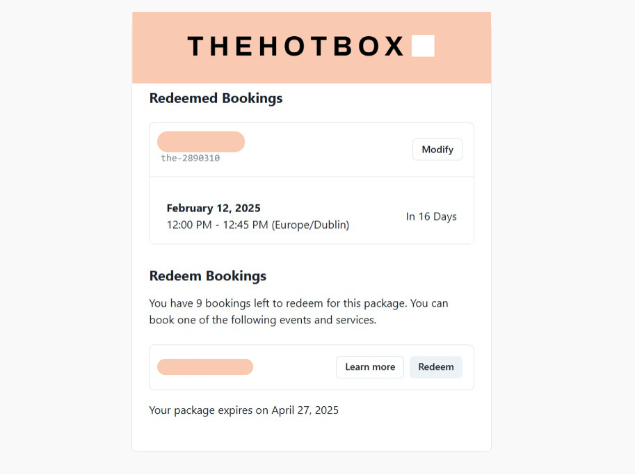 The Hot Box Shared & Off Peak Bundles (90 Day Pass)