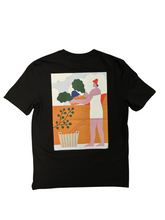 Load image into Gallery viewer, Black short sleeve &#39;whisking&#39; tee
