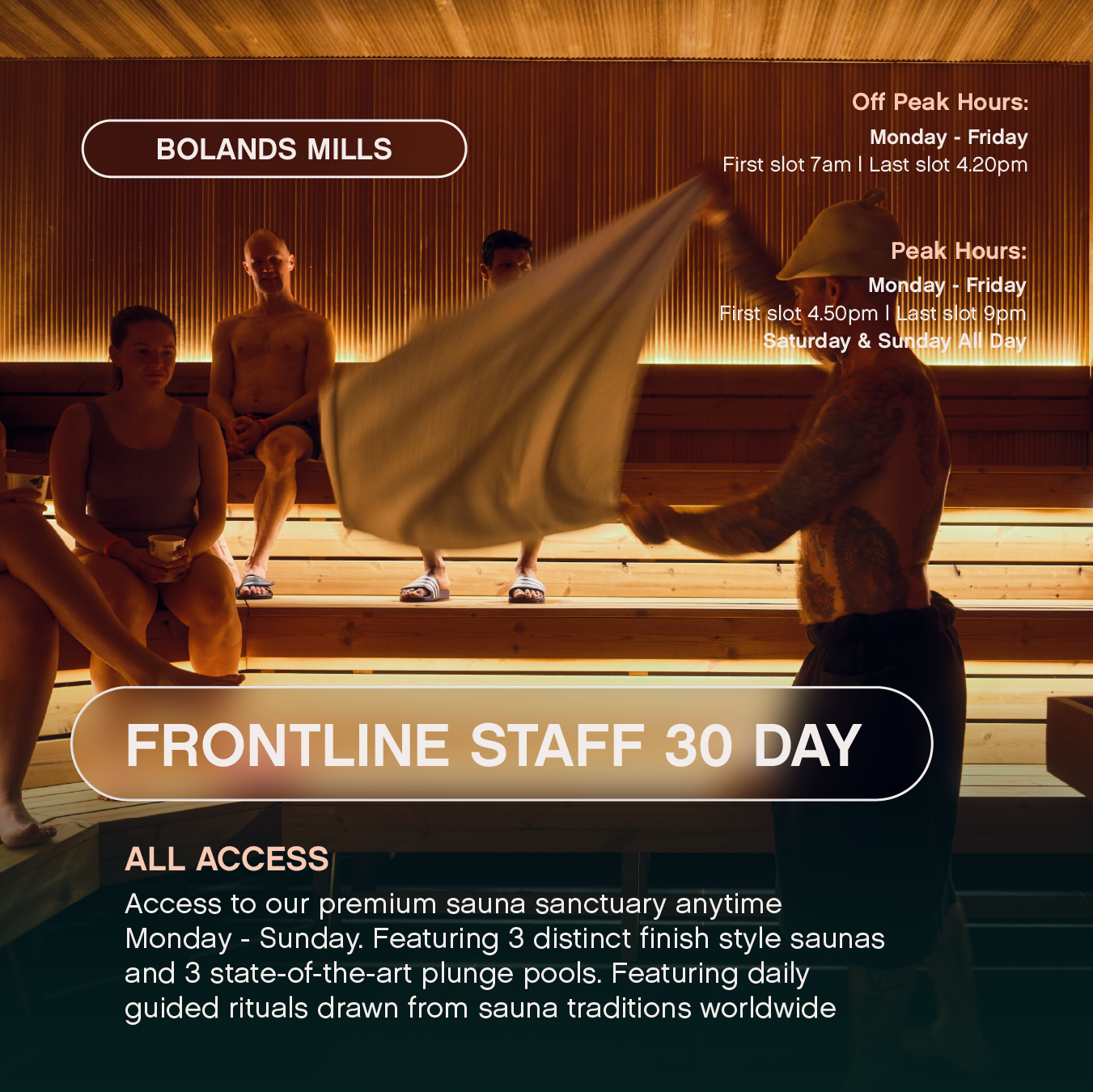 Frontline Staff 30 Day - All Access (Bolands Mills)