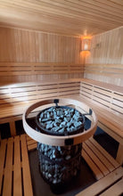 Load image into Gallery viewer, Inside of custom built sauna in Graiguenamanagh 
